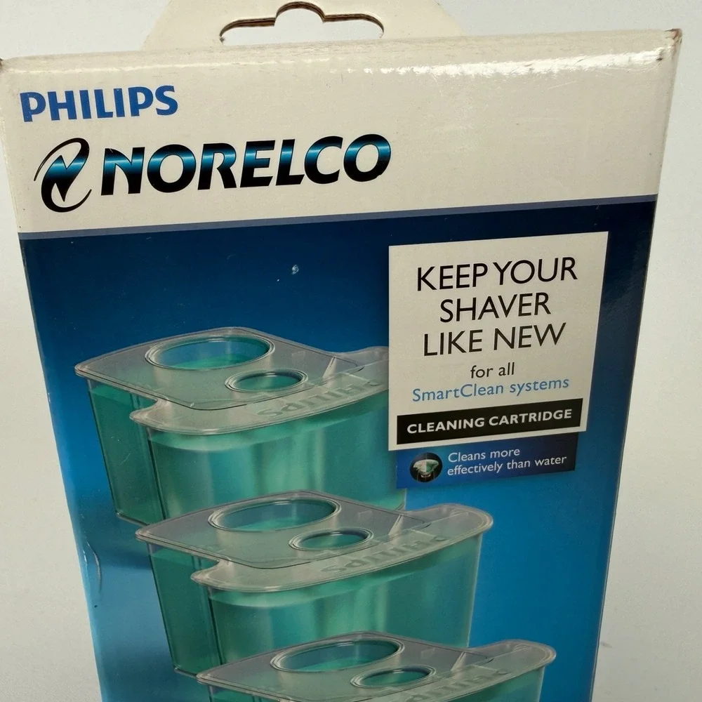 Philips Norelco SmartClean System Cleaning Cartridges 3 Pack JC303/52 Sealed